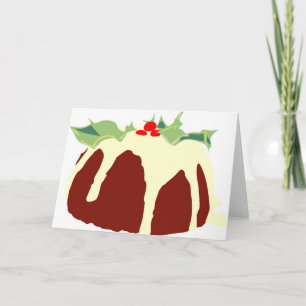 Christmas Pudding Holiday Card