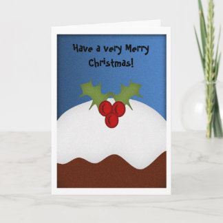 Christmas Pudding Holiday Card