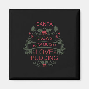 Christmas Pudding Lover Shirt For Comfort Foodies Magnet