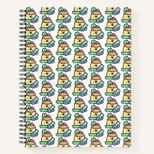 christmas pudding notebook