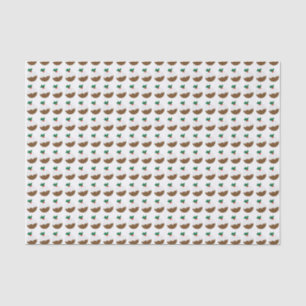 Christmas Pudding Pattern Tissue Paper
