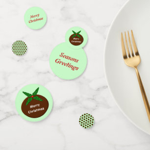 Christmas Pudding Personalised Confetti