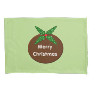 Christmas Pudding Personalised Pillowcase