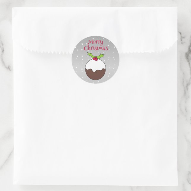 Christmas Pudding Stickers (Bag)