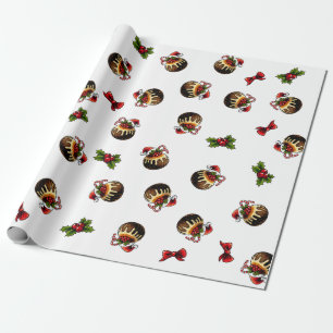 Christmas Pudding Wrapping Paper