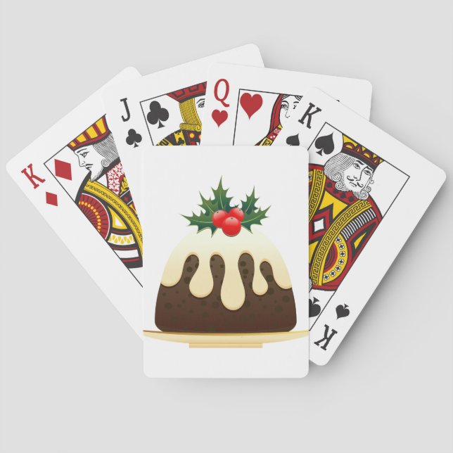 christmas puddings playing cards (Back)