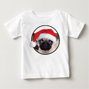 Christmas Pug - Baby Fine Jersey T-Shirt