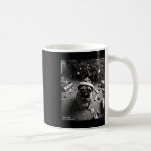 Christmas Pug Caught On Camera  Coffee Mug