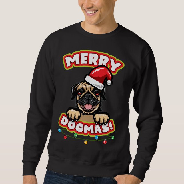 Christmas Pug Classic T-Shirt 854 Sweatshirt (Front)