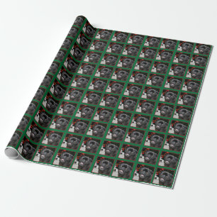 Christmas Pug Dog wrapping paper