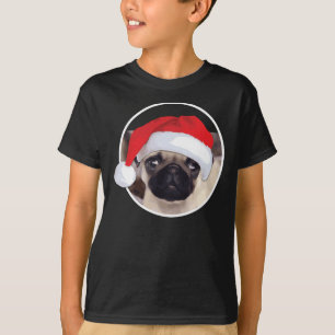 Christmas Pug - Kids' Basic Hanes T-Shirt