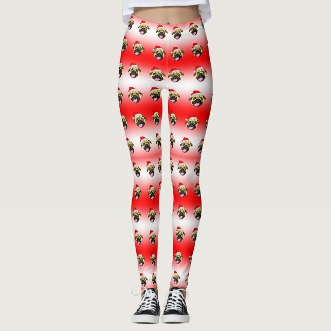 Christmas Pug Leggings (Front)