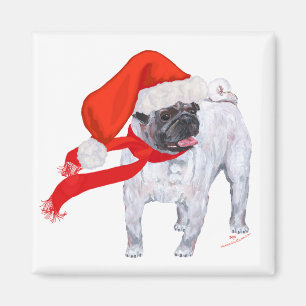 Christmas Pug Magnet