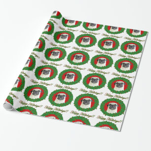 Christmas Pug wrapping paper