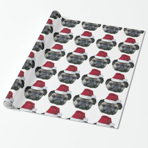 Christmas Pug wrapping paper