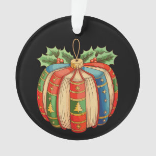 Christmas Pumpkin Book Reading Lovers Xmas Teacher Ornament