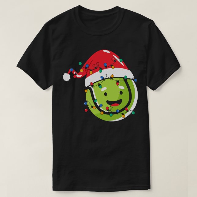 Christmas pun christmas light bulb santa T-Shirt (Design Front)