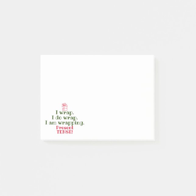 Christmas Pun | Funny Holiday Grammar Humour Post-it Notes (Front)