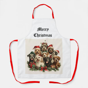 Christmas Puppy Apron
