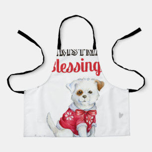 Christmas Puppy Apron