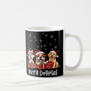 Christmas Puppy Dogs Merry Dogmas Coffee Mug