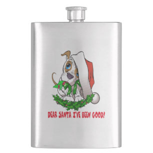 Christmas Puppy Flask