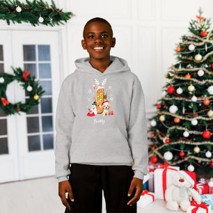 Christmas Puppy Gingerbread Name Letter I Boy 