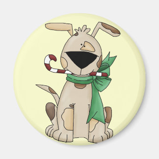 Christmas Puppy Magnet