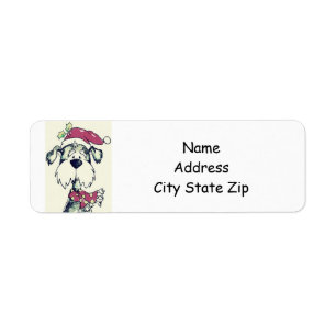 **CHRISTMAS PUPPY** RETURN ADDRESS LABEL