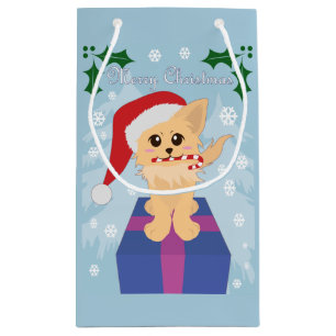 Christmas Puppy Small Gift Bag