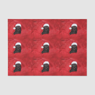 Christmas puppy tissue paper