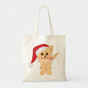 Christmas Puppy Tote Bag