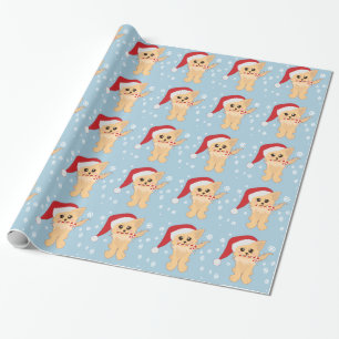 Christmas Puppy Wrapping Paper