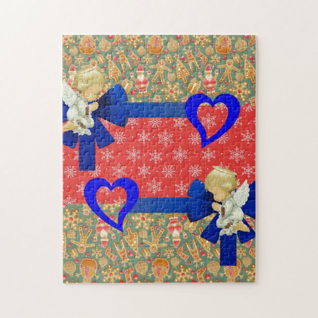 Christmas Puzzle Angels (Vertical)
