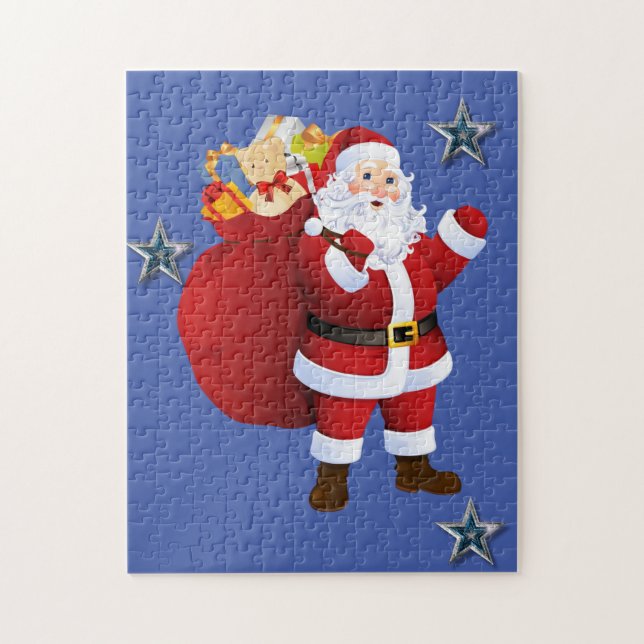 Christmas Puzzle Santa (Vertical)
