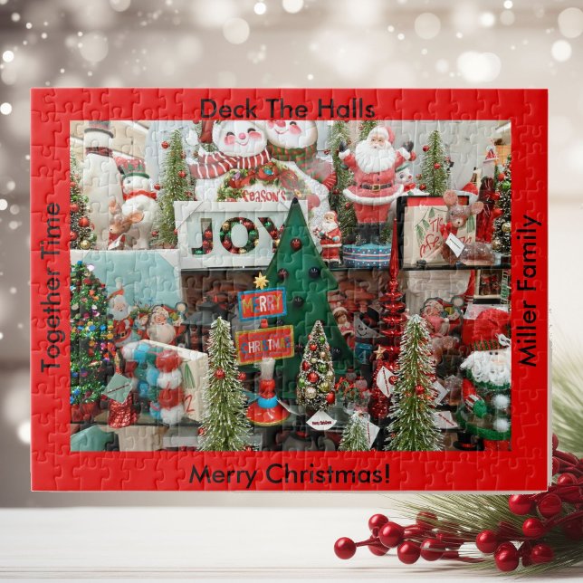Christmas Puzzle YOUR NAME Deck The Halls (Creator Uploaded)