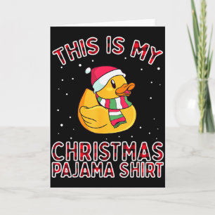 Christmas Pyjamas For Family Duck This Is My Funny Card