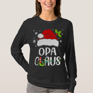 Christmas Pyjamas Santa Claus Xmas Opa Claus T-Shirt