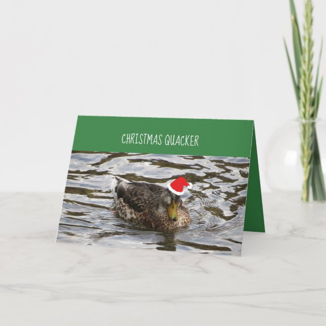 Christmas Quacker Ducks In A Row Card (Front)