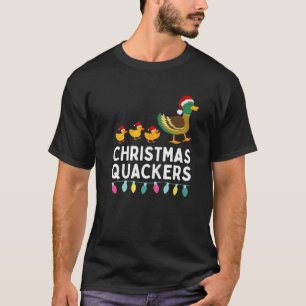 Christmas Quackers Funny Cute Duckling Christmas T-Shirt