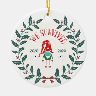 Christmas Quarantine, 2020 a Year to Remember Ceramic Ornament