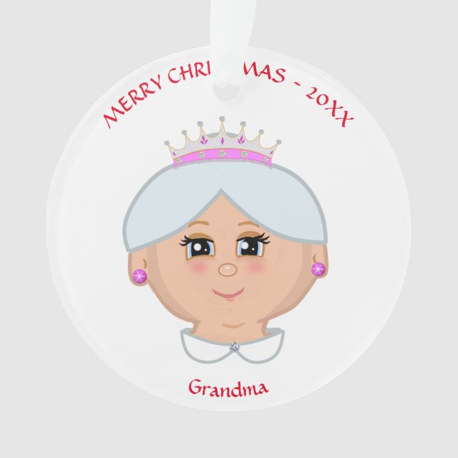 Christmas queen for mum, aunty, grandma, teacher ornament (Front)