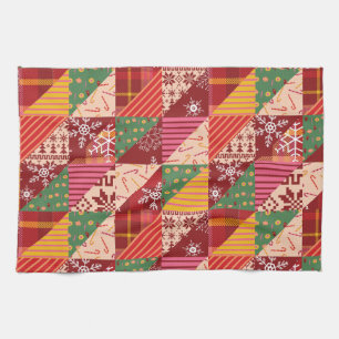 Christmas Quilt Tea Towel