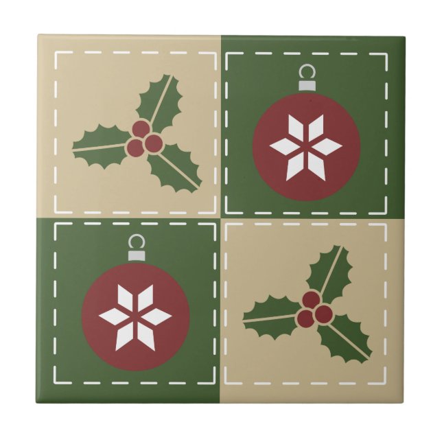 Christmas Quilt Tile (Front)