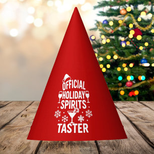 Christmas quote funny party spirits taster red hat