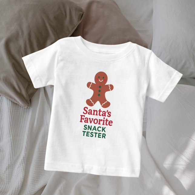 Christmas quote funny snack tester baby T-Shirt (Creator Uploaded)