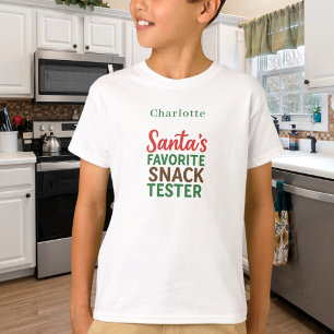 Christmas quote funny snack tester name T-Shirt