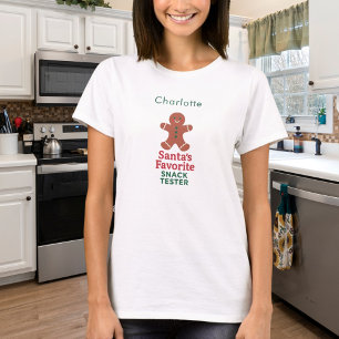 Christmas quote funny snack tester name T-Shirt