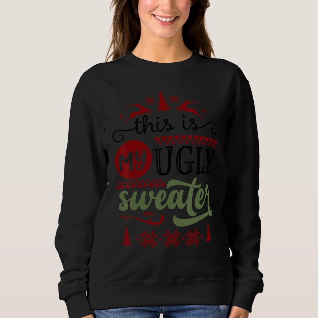 Christmas Quote Saying Cute Kids Girls Boys Women  Sweatshirt (Front)