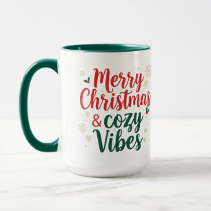 Christmas Quote Two-Tone mug, Festive Holiday Gift Mug